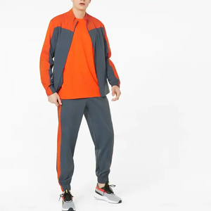 Conjunto cortavientos con cremallera personalizado al por mayor para hombre y mujer, chaqueta cortavientos deportiva personalizada, conjuntos de pantalones, chándal - Product Image 2