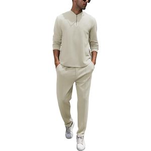 Venta al por mayor de chándales de los hombres producto de alta demanda chándal clásico con capucha y parte inferior conjunto completo sudadera de los hombres chándal - Product Image 4