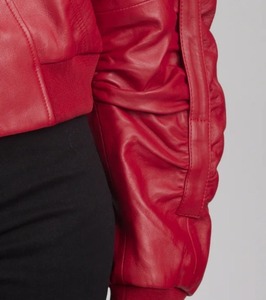 Chaqueta de cuero auténtico 100% para mujer, nueva chaqueta de cuero genuino de motorista informal y elegante en embalaje Premium - Product Image 2