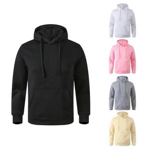 Sweat-shirt streetwear de haute qualité, service OEM, broderie, hiver, 100% coton, logo personnalisé, uni, teinture unie, bleu, couleur personnalisée - Product Image 5