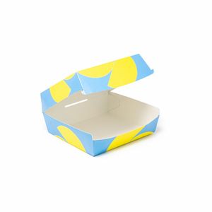 Boîtes à hot-dogs personnalisées Mod. OSTRICA 16x15.5x9 cm avec lamination brillante ou mate et gaufrage - Product Image 3