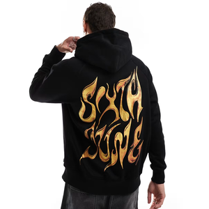 Materiales respetuosos con el medio ambiente Bangladesh Sudadera con capucha gráfica de alta calidad a granel para hombre Sudaderas con capucha Ropa al por mayor Fabricantes De Ropa OEM/ODM - Product Image 1