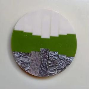 Exquisite Handmade <b>Wood</b> <b>Resin</b> Coasters Marble Stone & Gold Leaf Inlay Drink Protection <b>Table</b> Decoration & Accessories Mats & Pad - Product Image 5