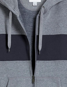 Sweat à capuche zippé tendance pour homme, confortable, 100% coton/polyester, polaire écologique, mode hiver - Product Image 3