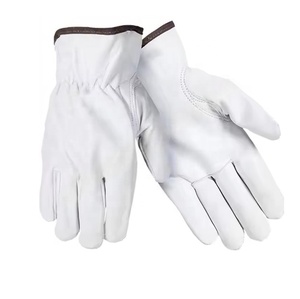 <b>Light</b> Duty Welding Gloves with Shirred Elastic Machine Operation Gloves for Sale High Quality Men <b>Working</b> Gloves Customized - Product Image 2