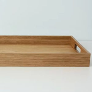 Plateau en bois artisanal personnalisé, écologique, finition haut de gamme, design sophistiqué pour la décoration de maison de luxe, prix le plus bas - Product Image 1