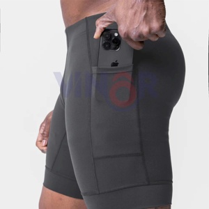 Vente en gros de nouveaux shorts d'été en coton pour hommes shorts de gym décontractés de musculation shorts amples de jogging en plein air fitness pour hommes courts de gym motif solide - Product Image 2