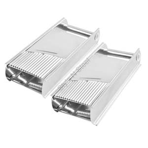 Râpe à main à 2 voies lourde de qualité supérieure en acier inoxydable avec une poignée en acier inoxydable et un design classique élégant - Product Image 2