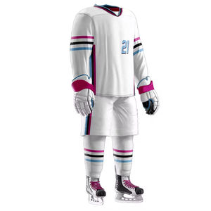 Juegos de uniformes de hockey sobre hielo de cantidad a granel 2025, diseña tu propio uniforme de hockey sobre hielo por sublimación hecho en poliéster ZOHAN CREATIONS - Product Image 4