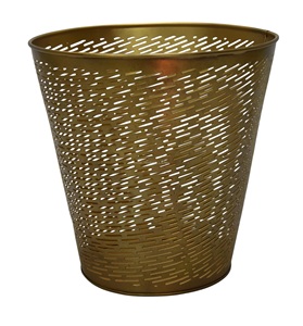 Home Office Decorative Iron Round Multifunction Trash Waste Basket for Living <b>Room</b> and Bathrooms Garbage Container <b>Bin</b> - Product Image 3