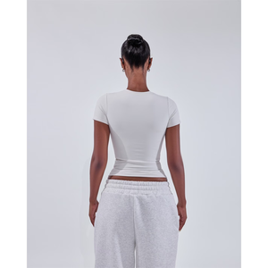 Blusa de Mujer con Hombros Descubiertos, Blusa Moderna con Aberturas, Blusa Elegante para Oficina, Blusa de Manga Corta para Mujer, Blusa Informal Femenina - Product Image 2