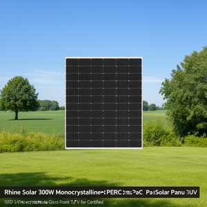 Panneau solaire monocristallin PERC Rhine Solar 300W 36V sans cadre, face en verre, certifié TUV - Product Image 3