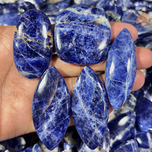 AAA + Qualité Sodalite Naturelle Mix Forme Cabochon Dos Plat Calibré En Gros Sodalite Pierres Précieuses, Toutes Les Tailles Disponibles. - Product Image 1