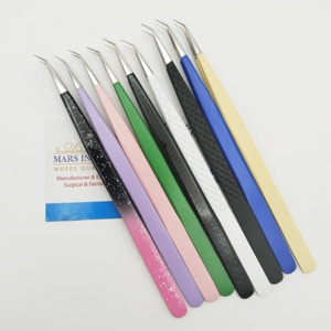 แหนบต่อขนตาปลอม10มม. ทนทานสำหรับมืออาชีพอุปกรณ์แต่งขนตาสแตนเลส - Product Image 4