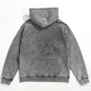 Premium Quality 80%cotton 20%polyester Thick Fleece 465GSM Men's <b>Hoodies</b> & Sweatshirts Comfortable No <b>String</b> Hoodie Sweatshirt - Product Image 2