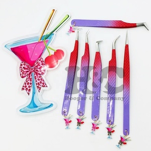 Top Deal Charm Tweezers Fast <b>Mink</b> Charm for lash Tweezers Ombre Tweezer Expert Sellers MOQ flat lash Sustainable - Product Image 4