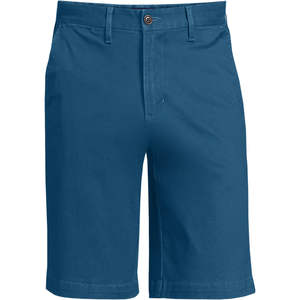 Meilleur short chino pour hommes respirant en gros vêtements d'extérieur court au genou logo personnalisé couleur bleue unie - Product Image 1