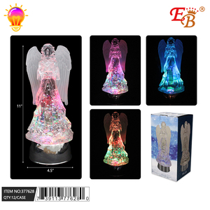11 \ "angelo di natale figurina con luce 12 pz/cartone - Product Image 1