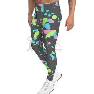Leggings Deportivos de Cintura Alta para Hombre, con Efecto Push-Up, para Yoga y Fitness, de Spandex/Poliéster, Secado Rápido y Ajustables, en Oferta - Product Image 1
