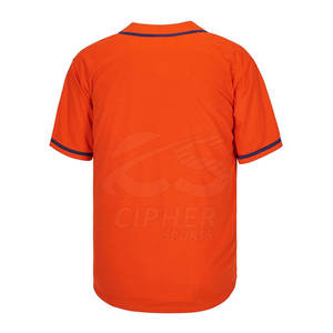 Camiseta de béisbol en blanco superventas de alta calidad logotipo personalizado impreso con métodos cosidos al por mayor - Product Image 2