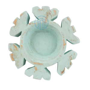 Exquisito adorno de mesa de escritorio de fiesta de Navidad de madera, vela de Navidad hecha a mano en Vietnam - Product Image 5