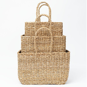 Sacs à main en paille écologiques faits à la main, sac en raphia, sacs personnalisés avec logo, sac en herbe de mer personnalisé - Product Image 3