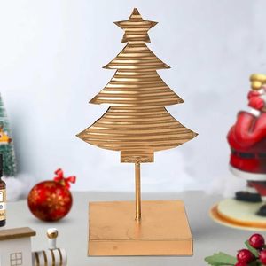 Arbre de Noël en métal de haute qualité avec dessus de table en bois pour la décoration de Noël à bas prix avec personnalisation - Product Image 6
