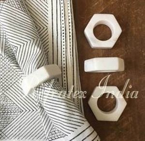 Anillo para Servilletas de Mármol Hecho a Mano en India con Accesorio Decorativo Clásico para Mesa, Ideal para Comedor, Hostelería y Eventos, Precio de Exportación - Product Image 5