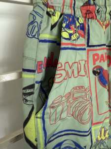 Short de bain pour hommes en maille imprimée florale à séchage rapide de haute qualité sergé Style décontracté Anti-rides maillot de bain plage Style décontracté - Product Image 5