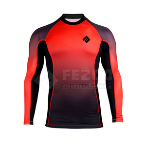 Nouvelle arrivée léger confortable unisexe Rash Guard respirant écologique Spandex/Polyester séchage rapide meilleur prix de gros - Product Image 1