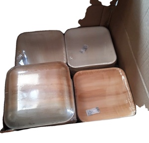 Platos de hoja de Areca Natural 100%, bandeja rectangular ecológica para comedor, hogar y eventos, juego de platos de comida Rectangar - Product Image 1