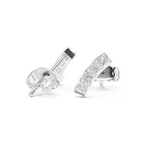 Chic Chandeliers 14K CVD Diamond <b>Halo</b> Stud <b>Earrings</b> 14K Solid Gold Classic Round Sparkle <b>Earrings</b> - Product Image 5