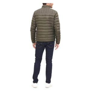 Veste matelassée à bulles pour hommes, manteau d'hiver chaud et épais en duvet avec col en fourrure à capuche en toile style High Street - Product Image 2
