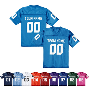 เสื้อฟุตบอลอเมริกัน2025ออกแบบได้ตามที่ต้องการเสื้อเจอร์ซีย์พิมพ์ลายปักแบบสั้นปรับแต่งได้ตามต้องการ - Product Image 4