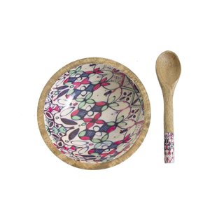 Cuenco multiusos de madera de mango esmaltado hecho a mano personalizado con fabricante de cucharas proveedor de fábrica - Product Image 4