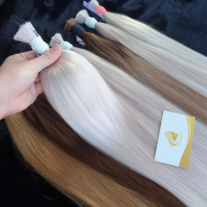 Minh Khang Premium Hair propose des cheveux vietnamiens de haute qualité, en vrac, lisses, Remy, doux, soyeux, vierges, non traités, de luxe, 100g de poids. - Product Image 1