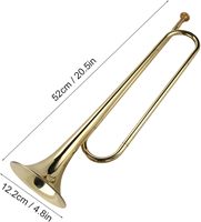 Sıcak satış profesyonel kalite pirinç trompet üreticisi en BB ton Bugle sanat eşya ayna lehçe üst pirinç malzeme