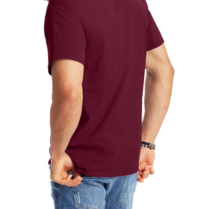 T-shirt en microfibre à séchage rapide pour hommes à la mode Matériau mixte Hommes Logo personnalisé imprimé hommes T-shirt de haute qualité - Product Image 5