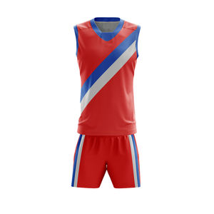 Uniformes de football australiens de haute qualité personnalisés uniformes de conception de sublimation bleus et noirs personnalisés - Product Image 3