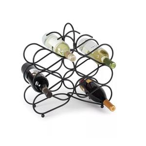 Estante de vino de alambre de acero artical con forma de diamante de Metal, organizador de botellas, estante de vino de lujo de oro rosa de cobre para botellas - Product Image 4