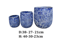 Offre Spéciale classique Atlantis bulle conception Pots de jardin grands jardinières rondes maison décor extérieur pépinière poterie décoration