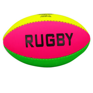 Custom Logo and Design Fashion <b>Size</b> Official Football Yellow PU Leather <b>Rugby</b> <b>Ball</b> with Customized Design for Sale - Product Image 1