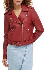 Veste en cuir pour femmes en gros Veste en cuir véritable pour dames Veste en cuir épais pour dames - Product Image 5