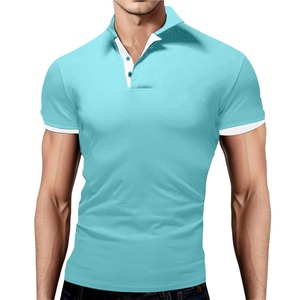 Vente à Chaud Logo Personnalisé Design Polos en Polyester Couleur Uniforme Solide Polo de Golf pour Hommes - Product Image 2