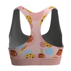 Soutien-gorge de sport sublimé en gros personnalisé, soutien-gorge athlétique à maintien élevé, évacuant l'humidité, pour le yoga, la salle de sport et l'entraînement - Product Image 6