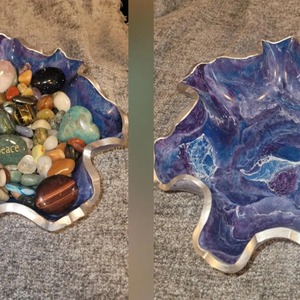 Bol décoratif en forme d'antiquité verte Pièce maîtresse élégante fabriquée à la main pour table à manger Table basse service de fruits ou décoration intérieure - Product Image 3