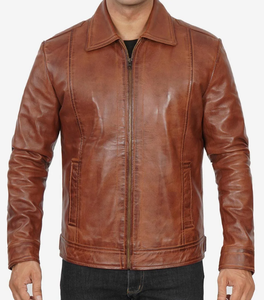 ESPRIT Custom-Made High Quality Men's Slim Front Universal <b>Leather</b> Winter Fashion <b>Jackets</b> New Design <b>Retro</b> Style Made Sialkot - Product Image 1