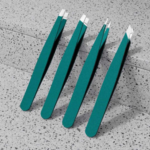 Pince à sourcils en acier inoxydable de haute qualité Pointe pointue personnalisable Durable et facile à utiliser pour un retrait de précision - Product Image 2