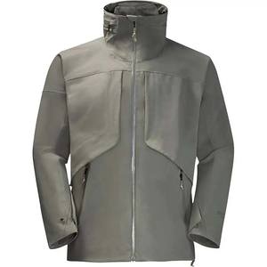 Chaqueta de lluvia personalizada de alta calidad 2025 para hombre, abrigo impermeable transpirable a prueba de viento, diseño de bolsillo bordado con cremallera, hecho a medida - Product Image 2