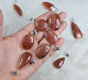 Top Quality Natural Sunstone Gemstone Pendant Bezel <b>Necklace</b> Jewellery Women Jewelry Pendant <b>Boho</b> Pendant Fashion Jewelry - Product Image 3